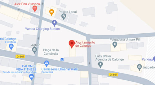 plano Registro Civil y Juzgado de Paz de Calonge i Sant Antoni, Girona